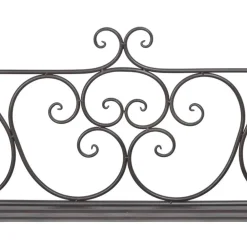 Outlet FinePRICE Puutarhapenkki 132 cm teräs antiikinruskea