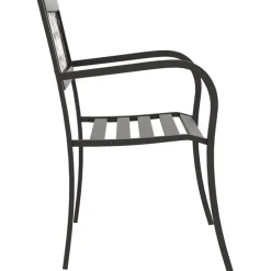 Hot FinePRICE Puutarhapenkki 125 cm teräs Musta