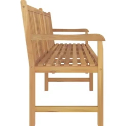 Online FinePRICE Puutarhapenkki 114 cm, tiikkiä