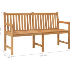 Online FinePRICE Puutarhapenkki 114 cm, tiikkiä