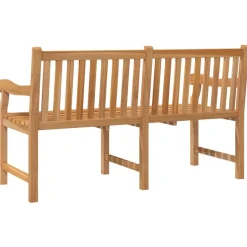 New FinePRICE Puutarhapenkki 150 cm, tiikki, ruskea