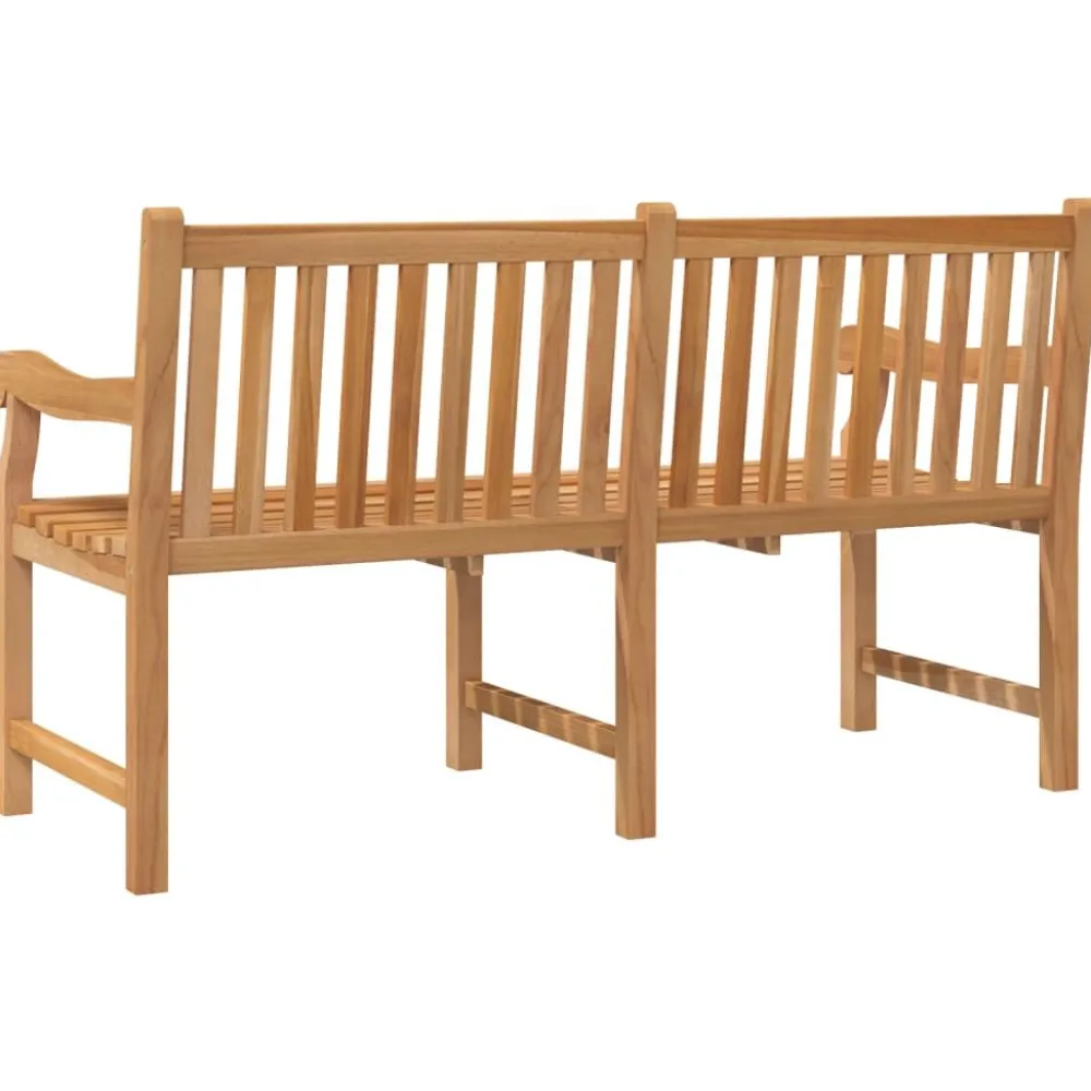 New FinePRICE Puutarhapenkki 150 cm, tiikki, ruskea
