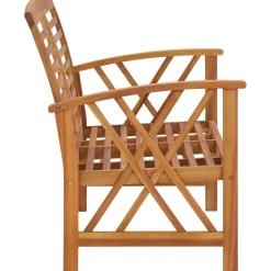 FinePRICE Puutarhapenkki 119 cm täysi akaasiapuu