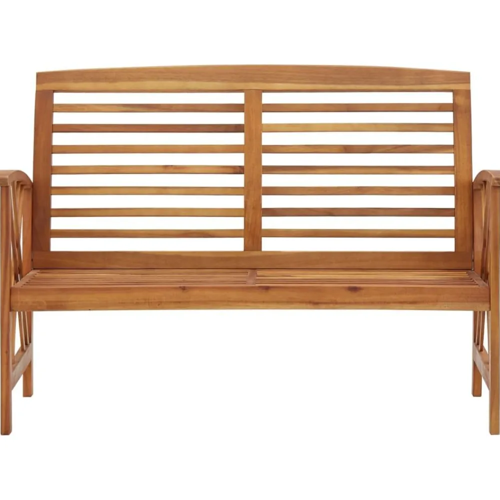 FinePRICE Puutarhapenkki 119 cm täysi akaasiapuu