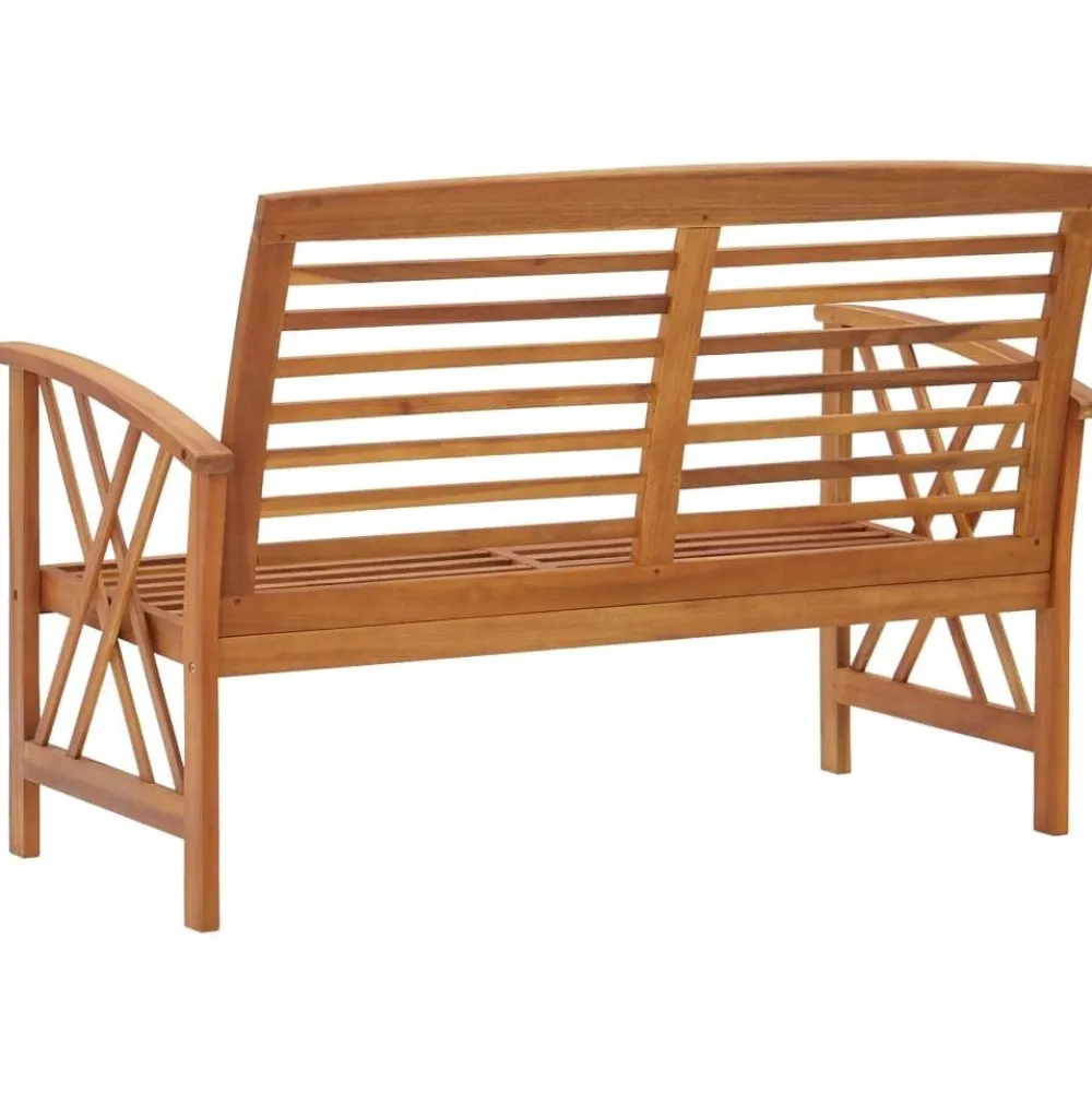 FinePRICE Puutarhapenkki 119 cm täysi akaasiapuu