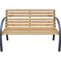 Outlet FinePRICE Puutarhapenkki 112 cm täysi kuusi (19573)