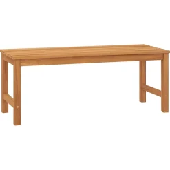 Discount FinePRICE Puutarhapenkki 114 cm täysi tiikki (16626)