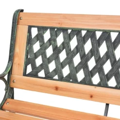 Hot FinePRICE Puutarhapenkki 116 cm valurauta ja, kuusi