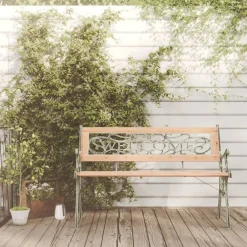 Hot FinePRICE Puutarhapenkki 116 cm valurauta ja, kuusi