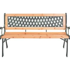 Hot FinePRICE Puutarhapenkki 116 cm valurauta ja, kuusi