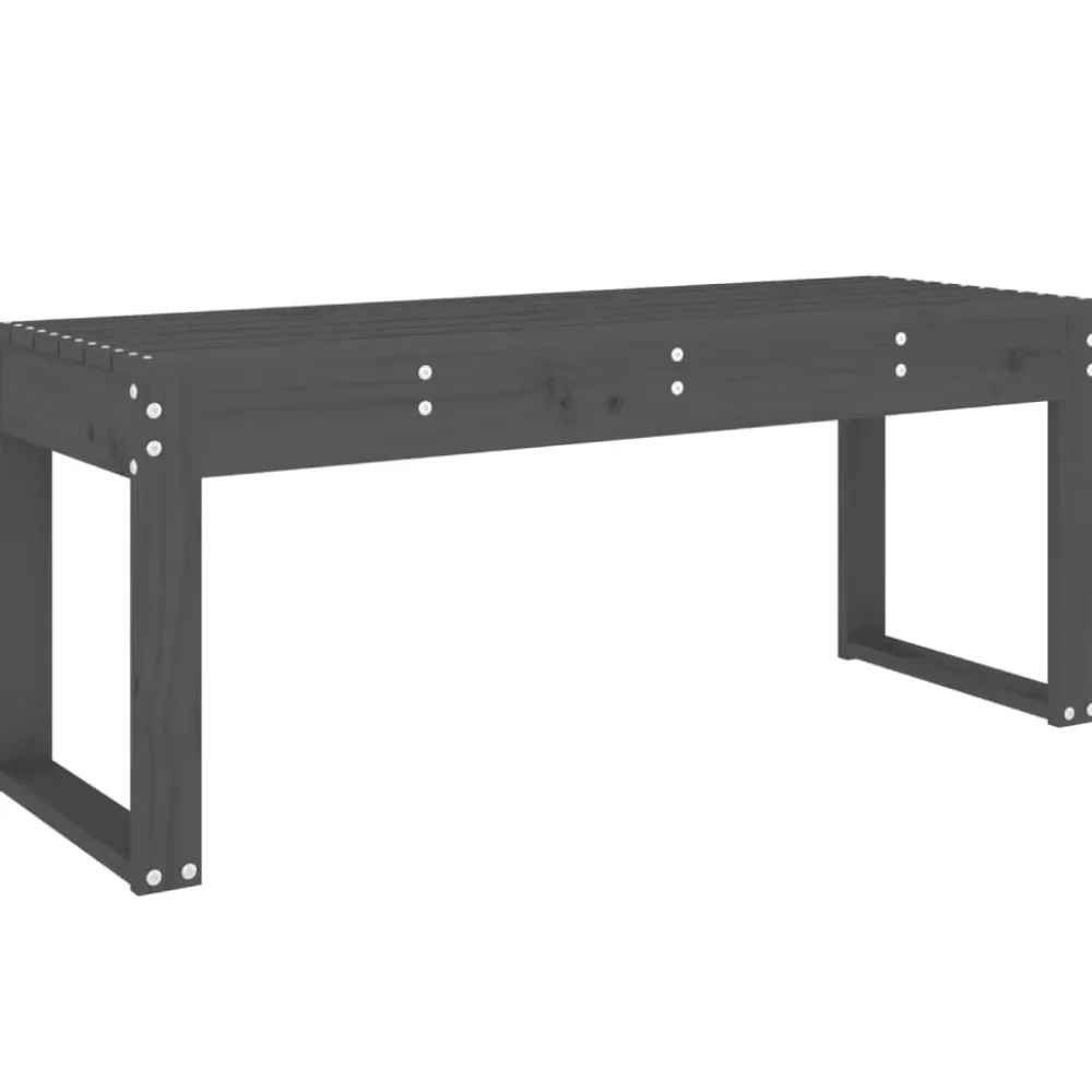 Hot FinePRICE Puutarhapenkki harmaa 110x38x45 cm, mänty