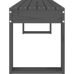 Hot FinePRICE Puutarhapenkki harmaa 110x38x45 cm, mänty