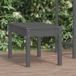 Best FinePRICE Puutarhapenkki harmaa 80x44x45 cm, mänty