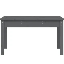 Best FinePRICE Puutarhapenkki harmaa 80x44x45 cm, mänty