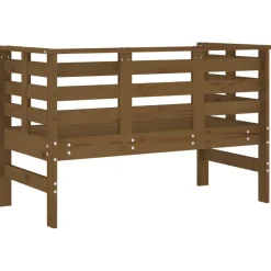 Discount FinePRICE Puutarhapenkki hunajanruskea 111,5x53x71 cm, mänty