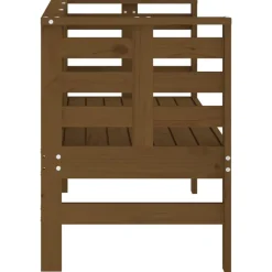 Discount FinePRICE Puutarhapenkki hunajanruskea 111,5x53x71 cm, mänty
