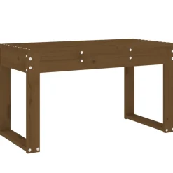 New FinePRICE Puutarhapenkki hunajanruskea 80x38x45 cm, mänty