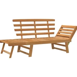 Clearance FinePRICE Puutarhapenkki 2-in-1 190 cm, akaasiapuu Ruskea