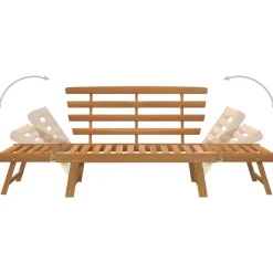 Clearance FinePRICE Puutarhapenkki 2-in-1 190 cm, akaasiapuu Ruskea