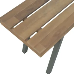 Hot FinePRICE Puutarhapenkki i45x120x31 cm akaasiapuu