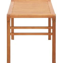 New FinePRICE puutarhapenkki Kahden istuttava 120 cm täysi eukalyptuspuu (47290)
