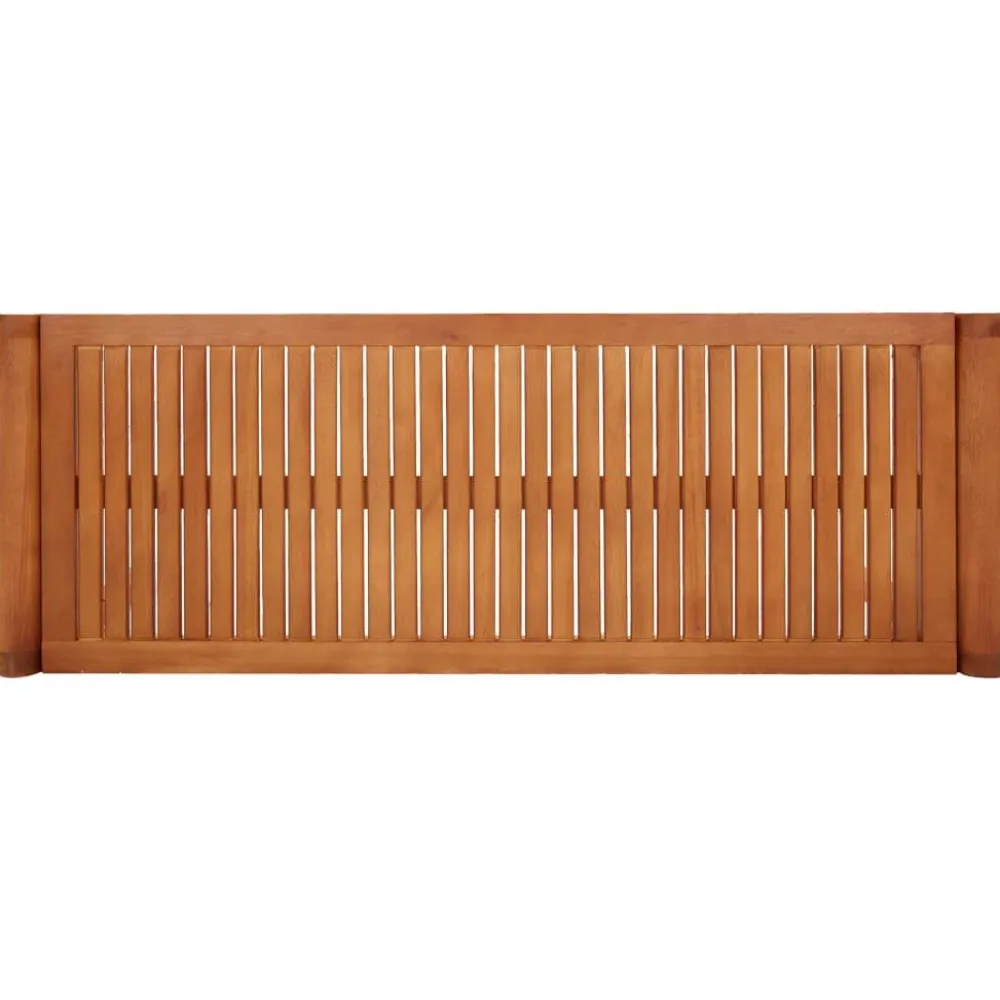 New FinePRICE puutarhapenkki Kahden istuttava 120 cm täysi eukalyptuspuu (47290)