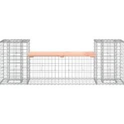 FinePRICE Puutarhapenkki kivikorilla 183x41x60,5 cm, douglaskuusi