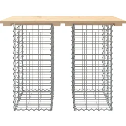 Sale FinePRICE Puutarhapenkki kivikorilla 100x70x72 cm, mänty