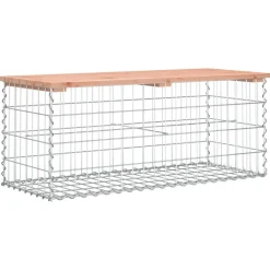 Hot FinePRICE Puutarhapenkki kivikorilla 103x44x42 cm, douglaskuusi