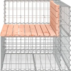 Outlet FinePRICE Puutarhapenkki kivikorilla 92x71x65,5 cm, douglaskuusi