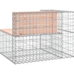 Outlet FinePRICE Puutarhapenkki kivikorilla 92x71x65,5 cm, douglaskuusi