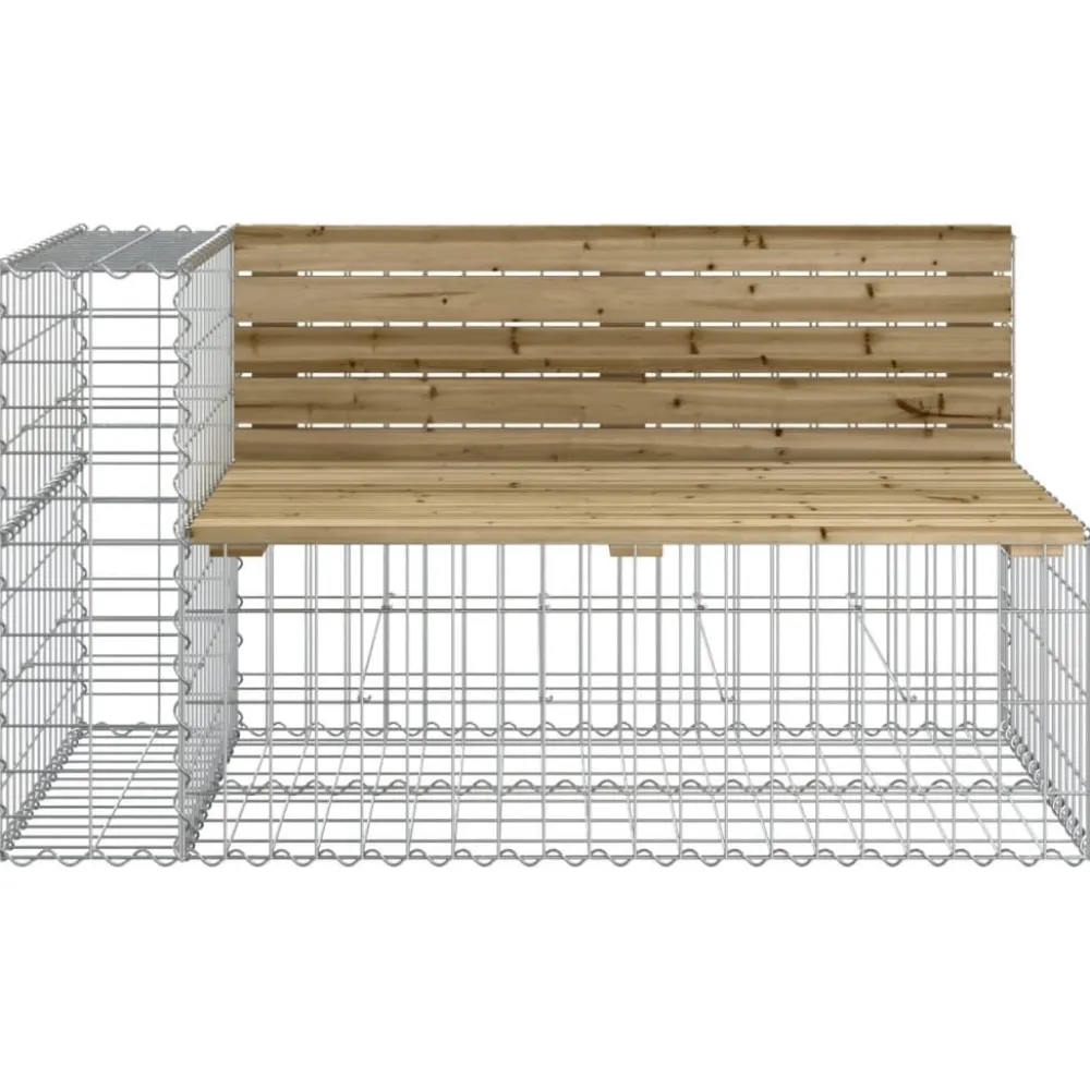 Best FinePRICE Puutarhapenkki kivikorilla kyllästettyä mäntyä
