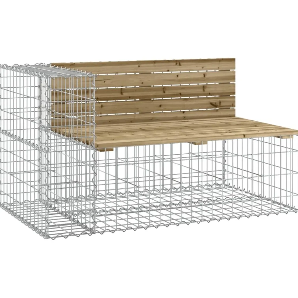 Best FinePRICE Puutarhapenkki kivikorilla kyllästettyä mäntyä