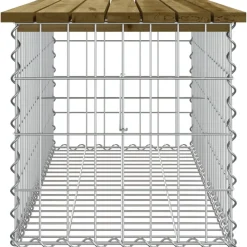 Sale FinePRICE Puutarhapenkki kivikorilla 103x44x42 cm kyllästetty mänty