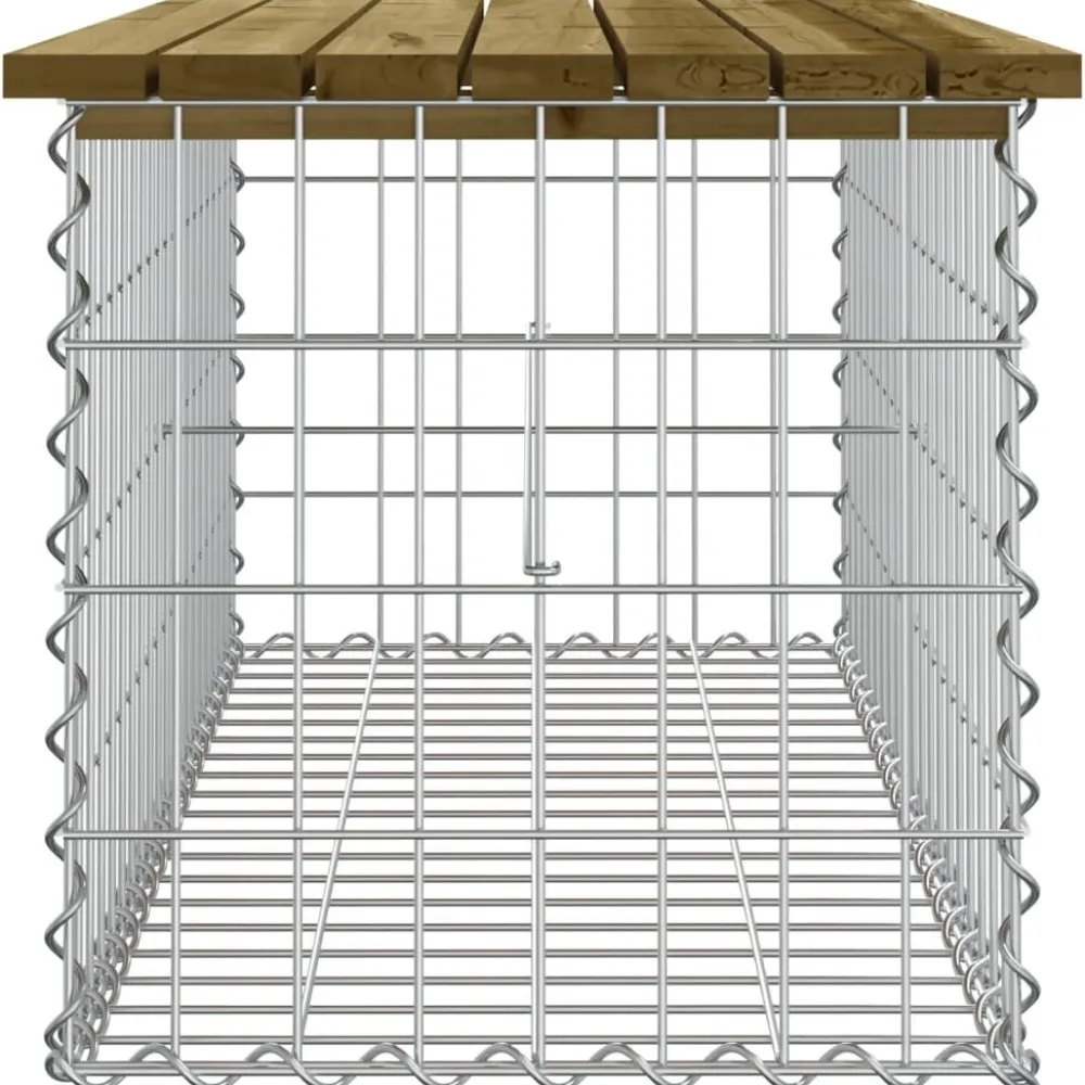 Sale FinePRICE Puutarhapenkki kivikorilla 103x44x42 cm kyllästetty mänty