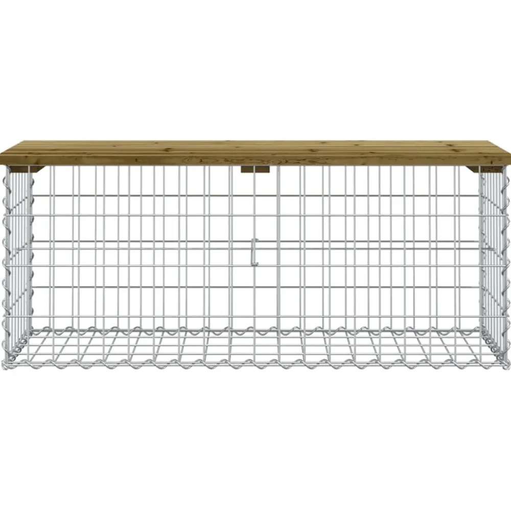 Sale FinePRICE Puutarhapenkki kivikorilla 103x44x42 cm kyllästetty mänty