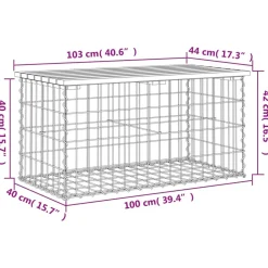 Sale FinePRICE Puutarhapenkki kivikorilla 103x44x42 cm kyllästetty mänty