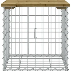 Best FinePRICE Puutarhapenkki kivikorilla 43x44x42 cm kyllästetty mänty