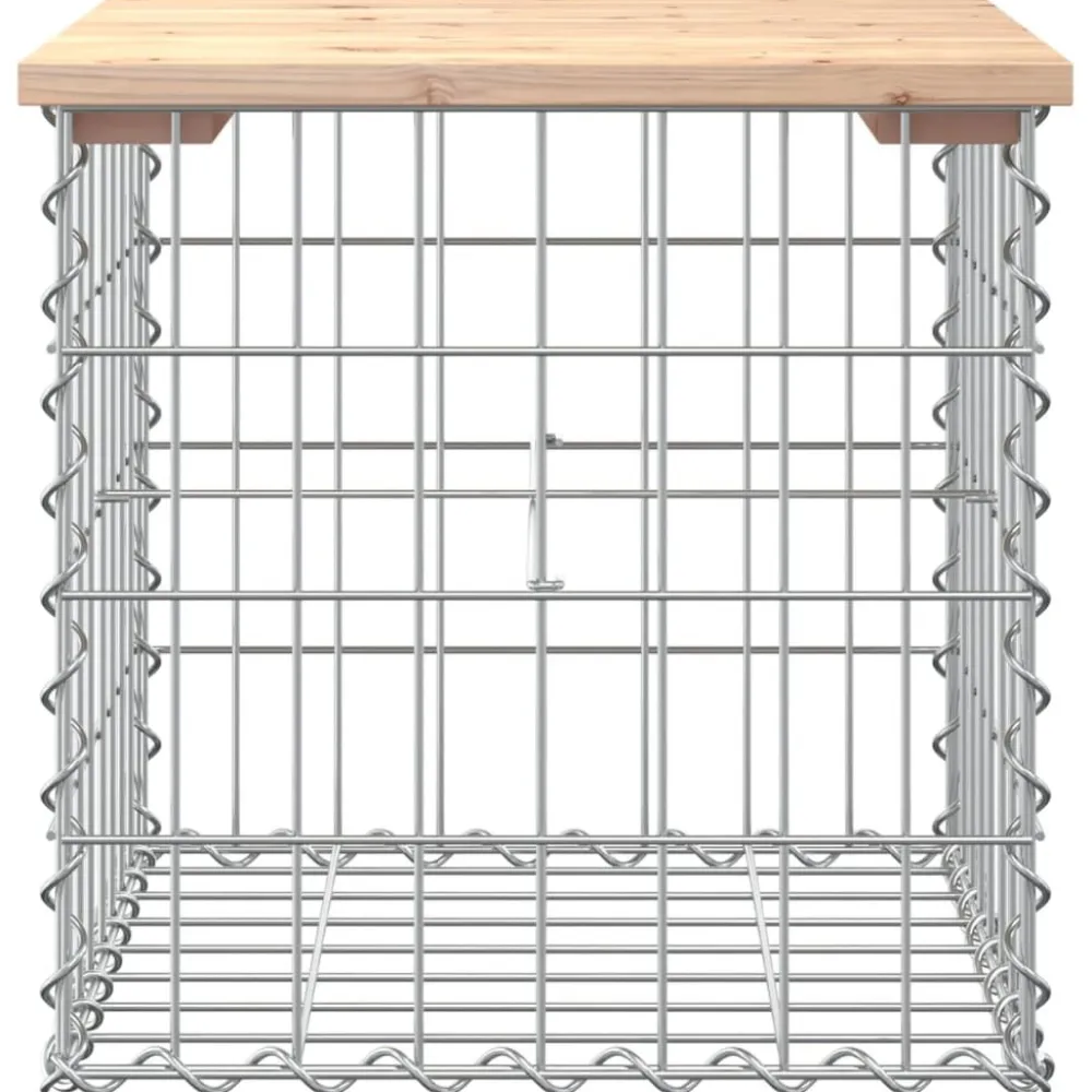 Outlet FinePRICE Puutarhapenkki kivikorilla 43x44x42 cm, mänty
