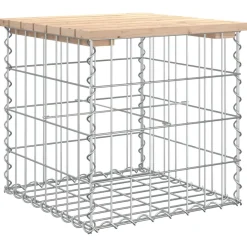 Outlet FinePRICE Puutarhapenkki kivikorilla 43x44x42 cm, mänty