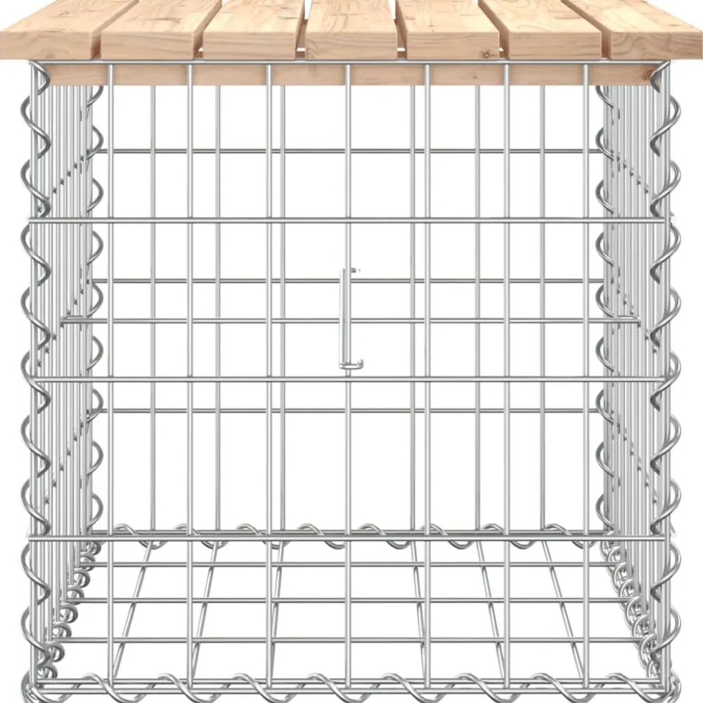 Outlet FinePRICE Puutarhapenkki kivikorilla 43x44x42 cm, mänty