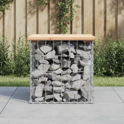 Outlet FinePRICE Puutarhapenkki kivikorilla 43x44x42 cm, mänty