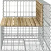Best FinePRICE Puutarhapenkki kivikorilla 92x71x65,5 cm kyllästetty mänty