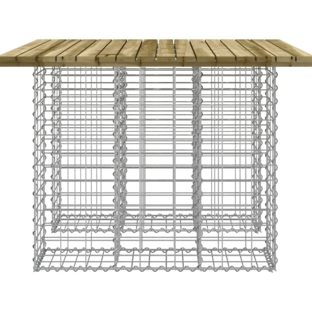 Outlet FinePRICE Puutarhapenkki kivikorilla 100x102x72 cm kyllästetty mänty