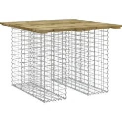 Outlet FinePRICE Puutarhapenkki kivikorilla 100x102x72 cm kyllästetty mänty