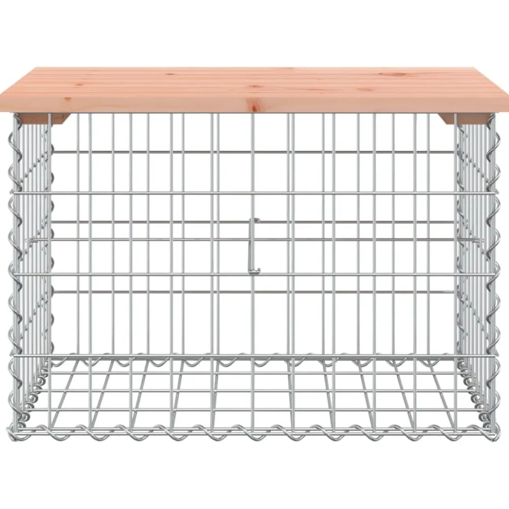 Discount FinePRICE Puutarhapenkki kivikorilla 63x44x42 cm, douglaskuusi