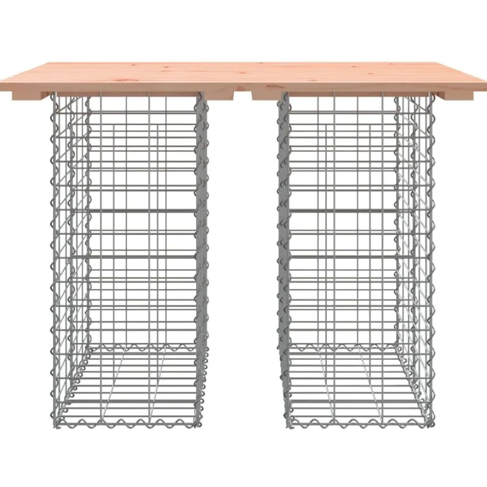 Outlet FinePRICE Puutarhapenkki kivikorilla 100x70x72 cm, douglaskuusi
