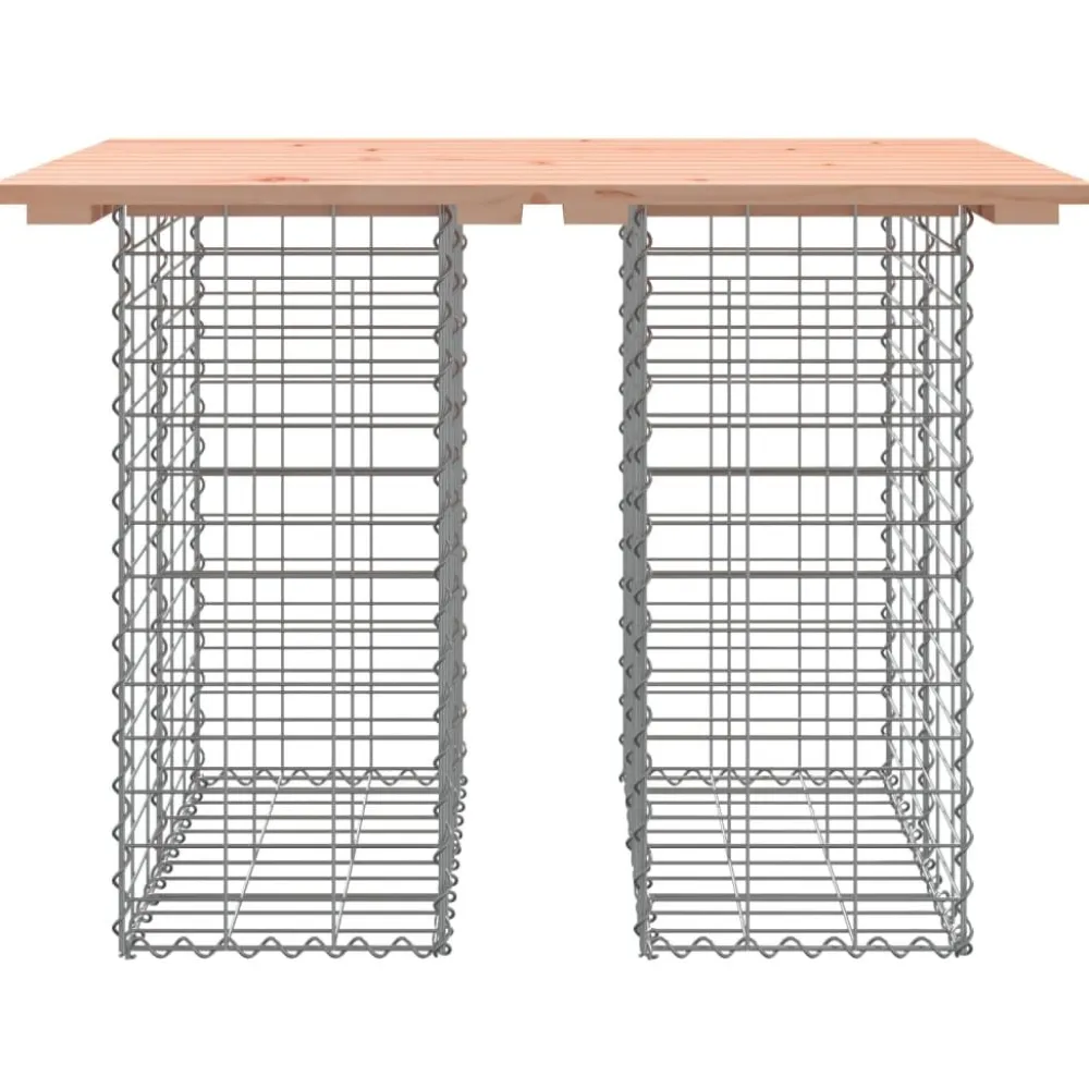 Outlet FinePRICE Puutarhapenkki kivikorilla 100x70x72 cm, douglaskuusi