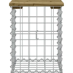 Clearance FinePRICE Puutarhapenkki kivikorilla 33x31x42 cm kyllästetty mänty