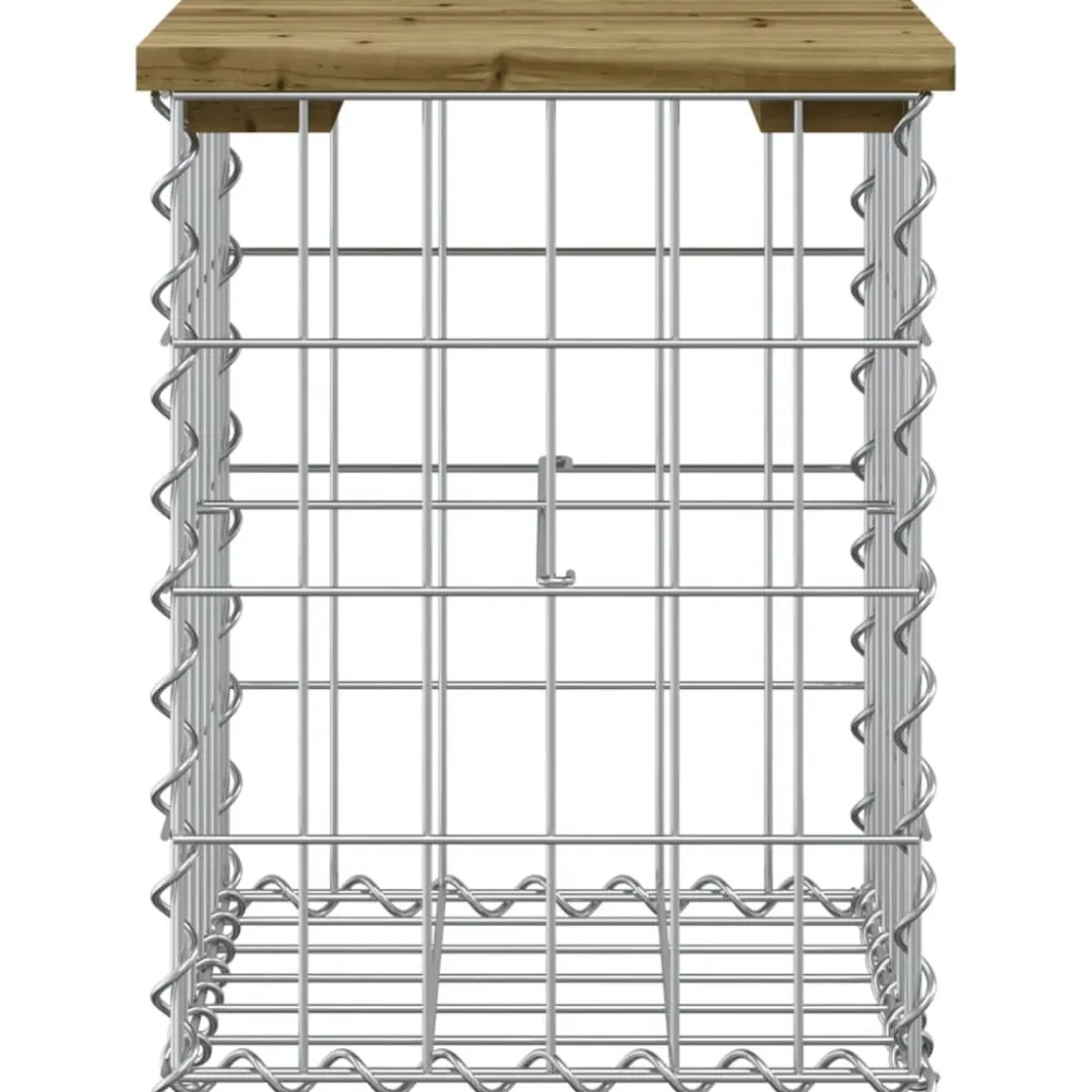 Clearance FinePRICE Puutarhapenkki kivikorilla 33x31x42 cm kyllästetty mänty